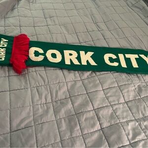 Ireland Cork City FC Scarf with Red Fringe Rebel Army